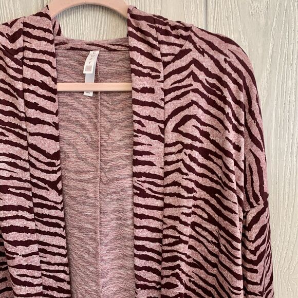 Cozy Cardigan Sweater Mackenzie Pink Hooded Size Small NWT - Picture 3 of 4
